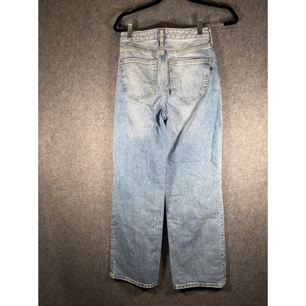 Pilcro and the Letterpress High-Rise Relaxed Straight Distressed Jeans Blue 25‎ - Picture 7 of 10